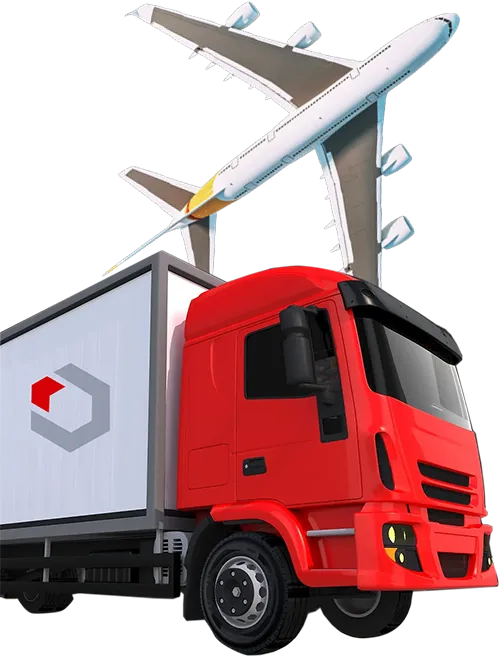 Truck and air freight